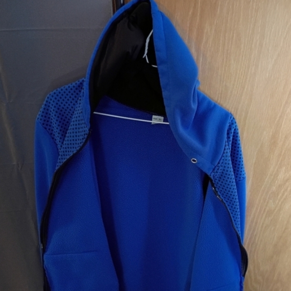 Blue Zip-Up Hoodie